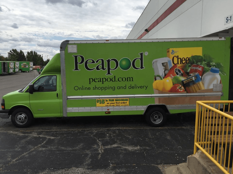 Peapod delivery truck