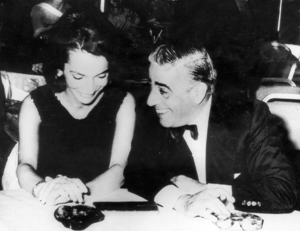 Greek shipping magnate Aristotle Onassis entertains Princess Lee Radziwill during a reception at the Athens Hilton, 7th September 1963.. The princess is the sister of Jacqueline Kennedy, who later married Onassis