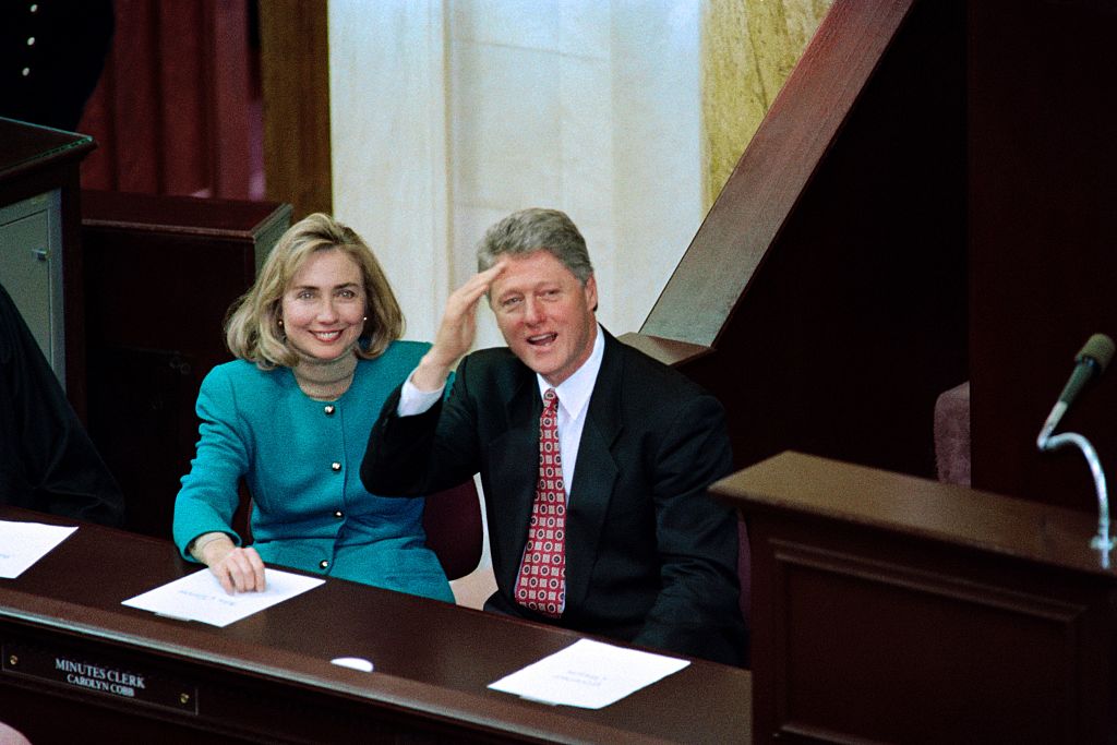 Bill Clinton and Hillary Clinton, 1992