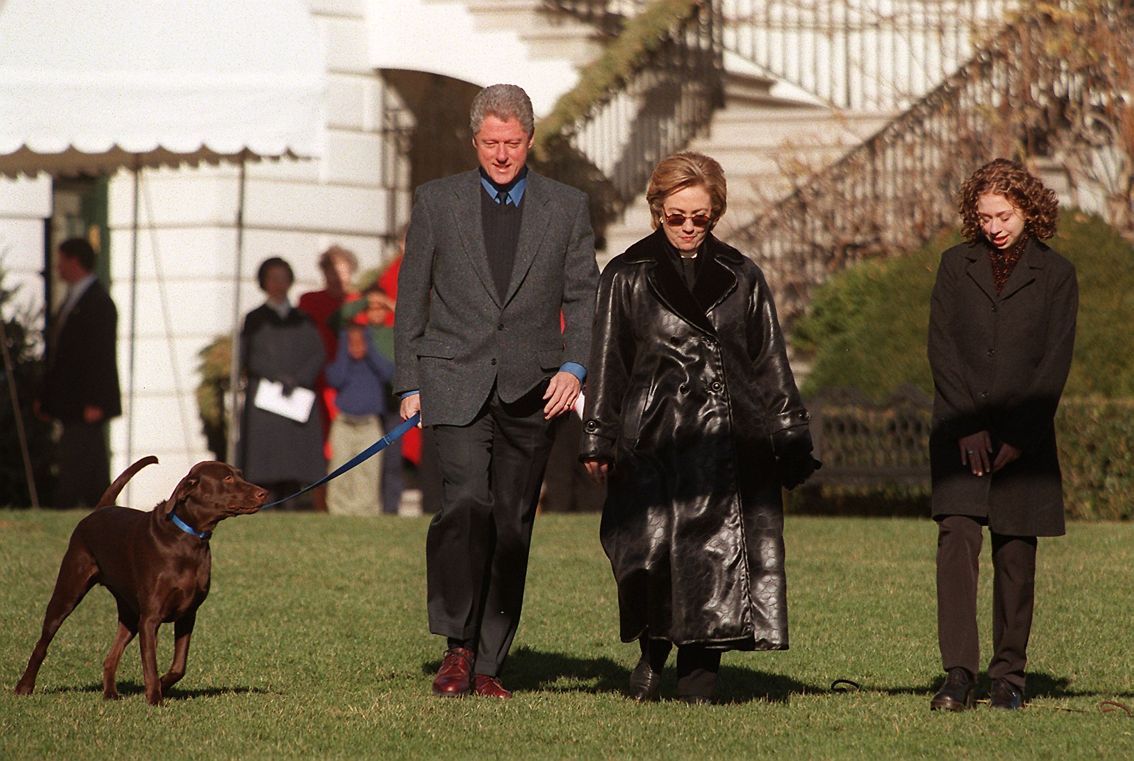 President Bill Clinton, (L), first lady Hillary Rodham Clinton, and daughter Chelsea President Bill Clinton, (L), first lady Hillary Rodham Clinton, and daughter Chelsea