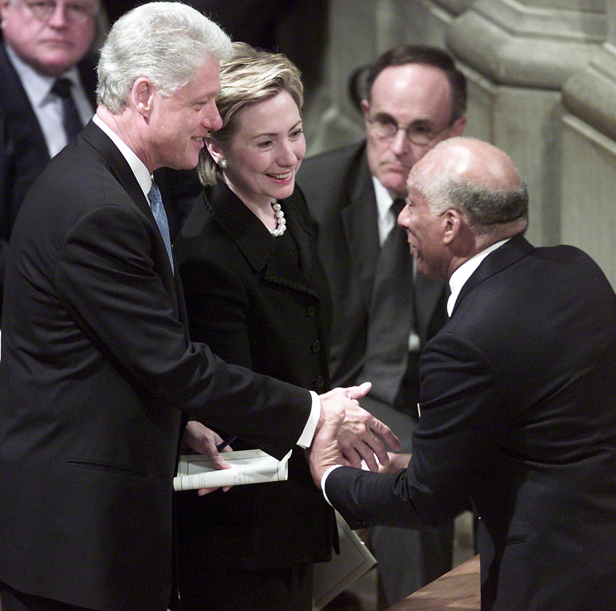 Bill Clinton (L) and Hillary Clinton in 2001 Bill Clinton (L) and Hillary Clinton in 2001