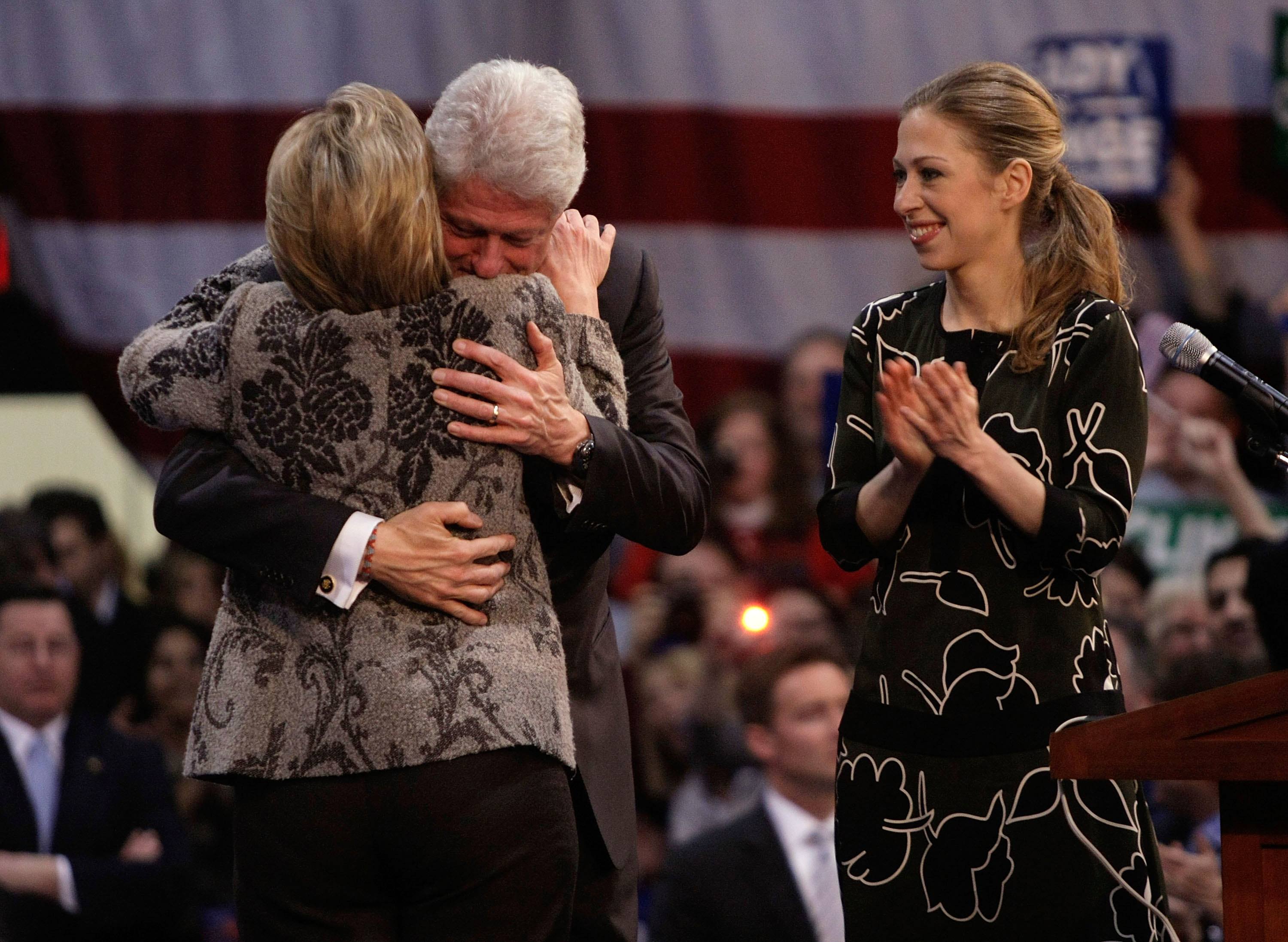 Hillary Clinton, Bill Clinton, and Chelsea Clinton in 2007 Hillary Clinton, Bill Clinton, and Chelsea Clinton in 2007