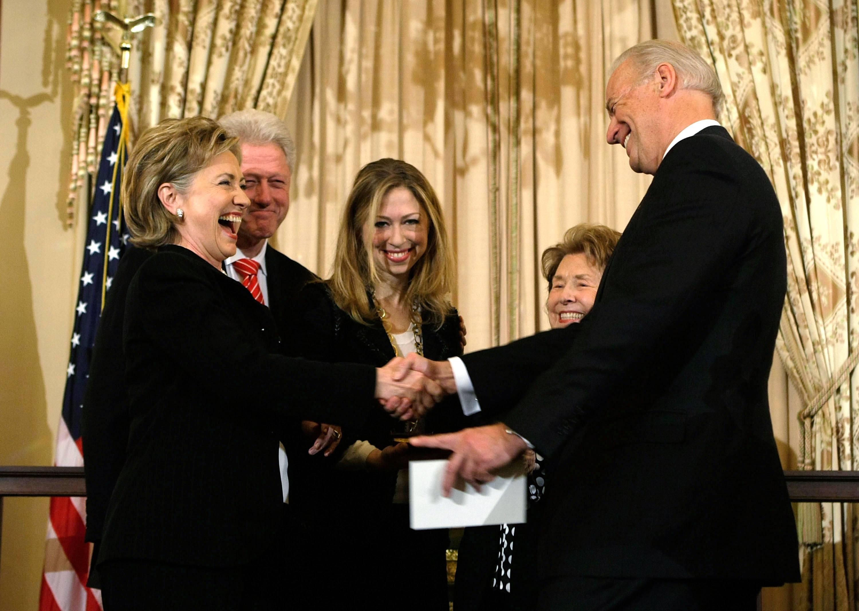 Hillary Clinton is sworn in as Secretary of State