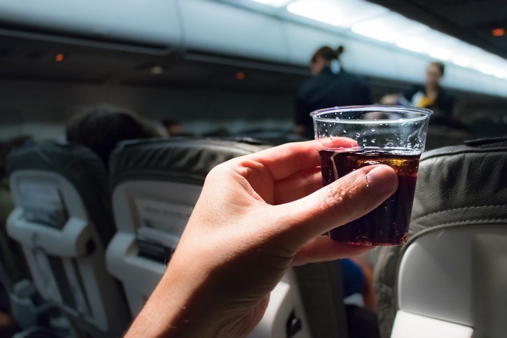 Drink on a plane