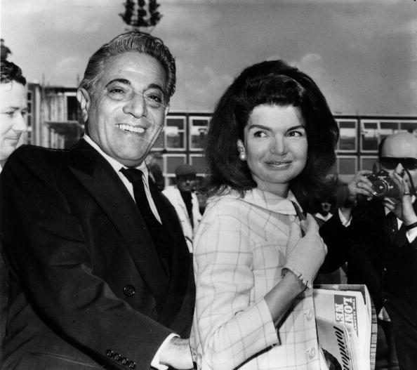 Millionaire shipping magnate Aristotle Onassis with his wife Jackie Bouvier Kennedy