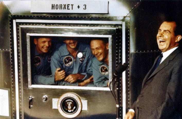 Nixon with Apollo 11 astronauts 
