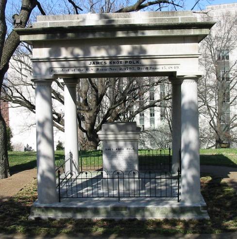 James K Polk Tomb at the Tennessee capitol building in Nashville.