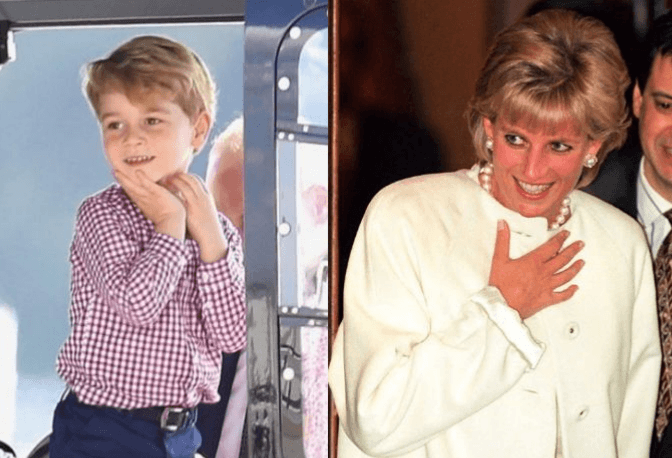 Prince George and Princess Diana