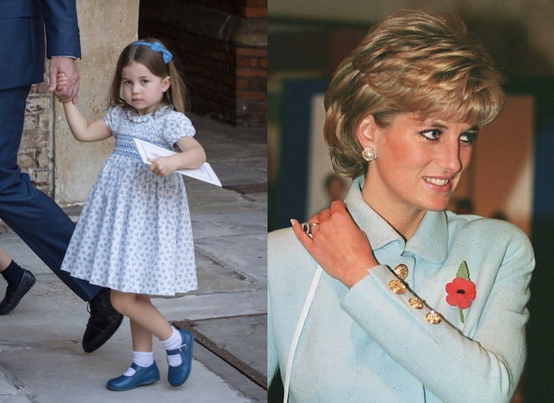 Princess Charlotte and Princess Diana