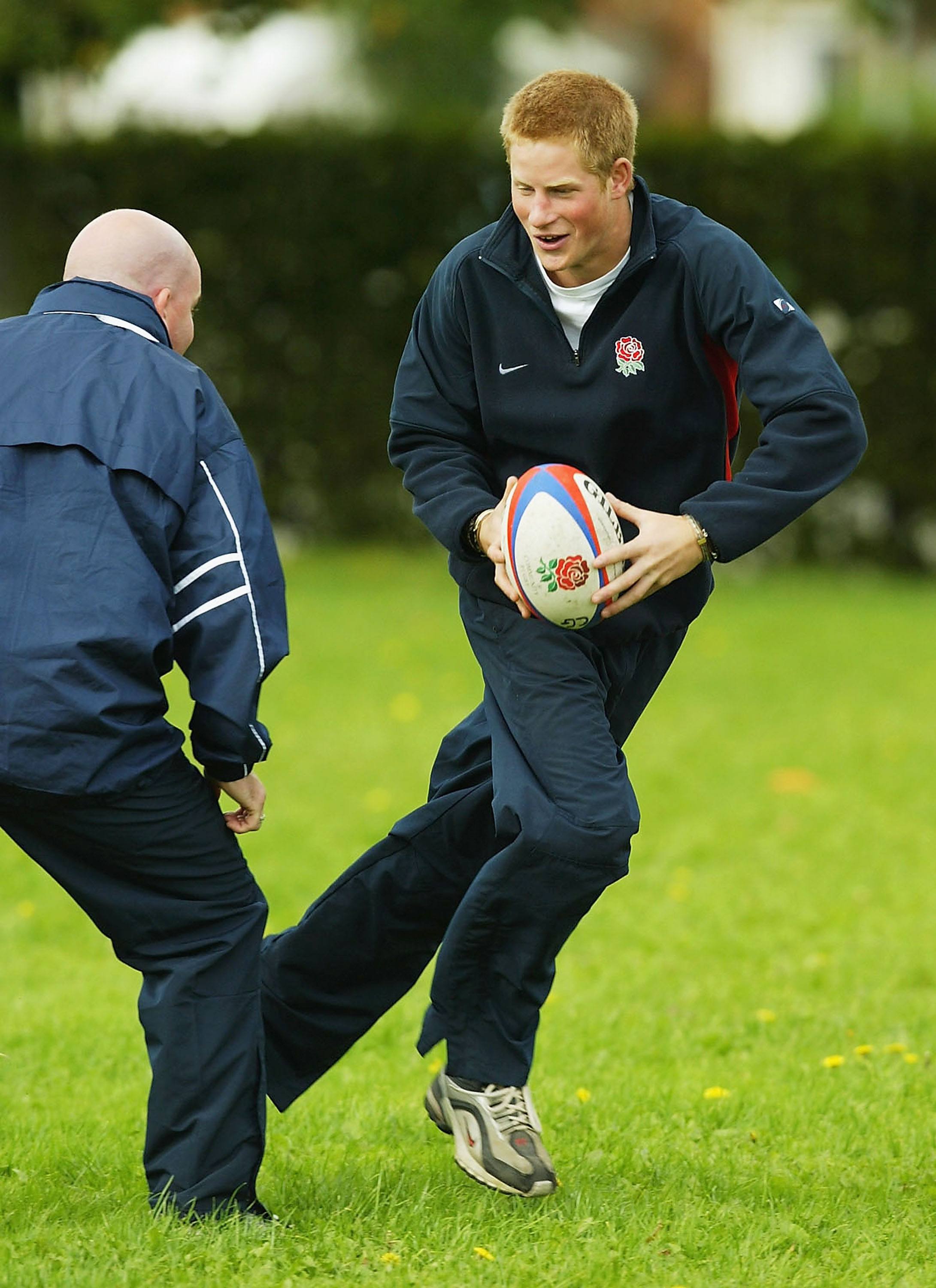 Prince Harry loves rugby