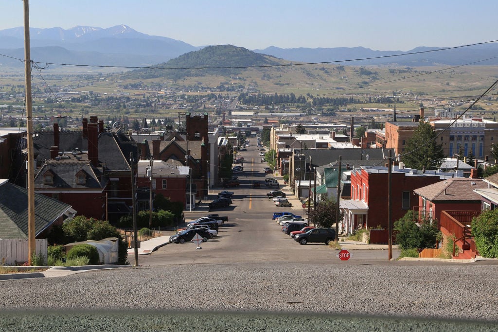 Street in Butte, Montana
