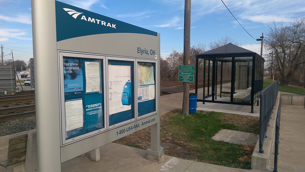 Ugliest train stations-Elryia OH Amtrak-