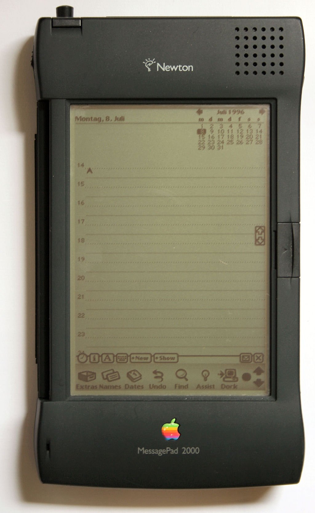 Apple Newton personal digital assistant.
