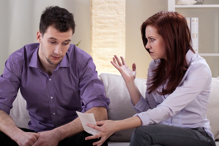 Man and woman arguing Man and woman arguing