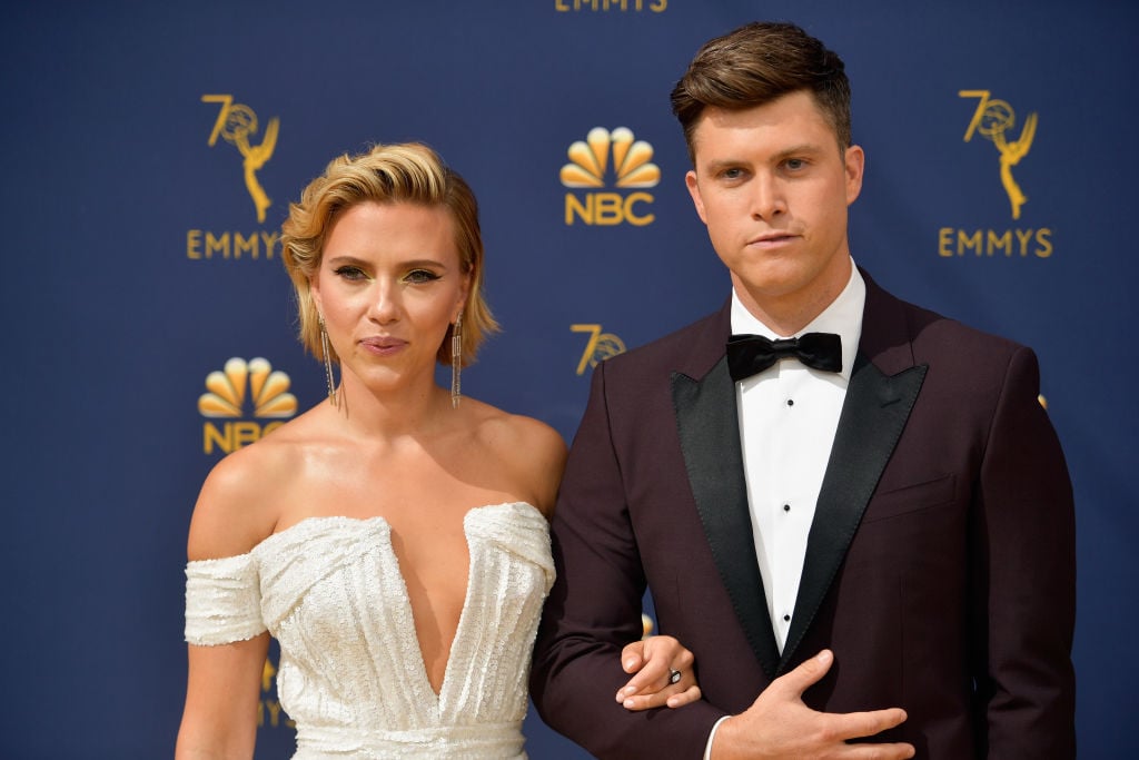 Scarlett Johansson and Colin Jost