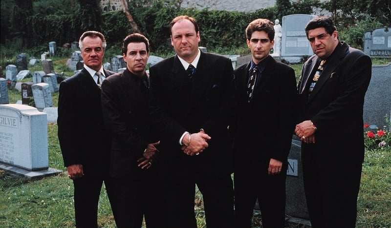 Exploring The Life Of A Modern-Day Mob Boss, The Exclusive New Series The Sopranos Combines Drama And Comic Irony, Debuting Hour-Long Episodes Sundays (9:00-10:00 P.M. Et) On Hbo. Pictured: Tony Sirico, Steve Van Zandt, James Gandolfini, Michael Imperioli And Vincent Pastore.