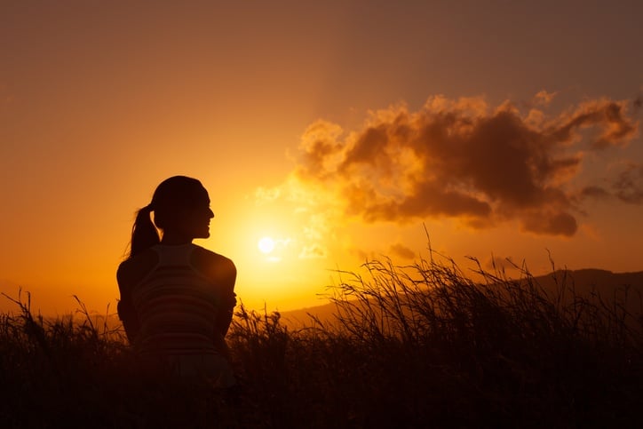 Woman during sunset Woman during sunset