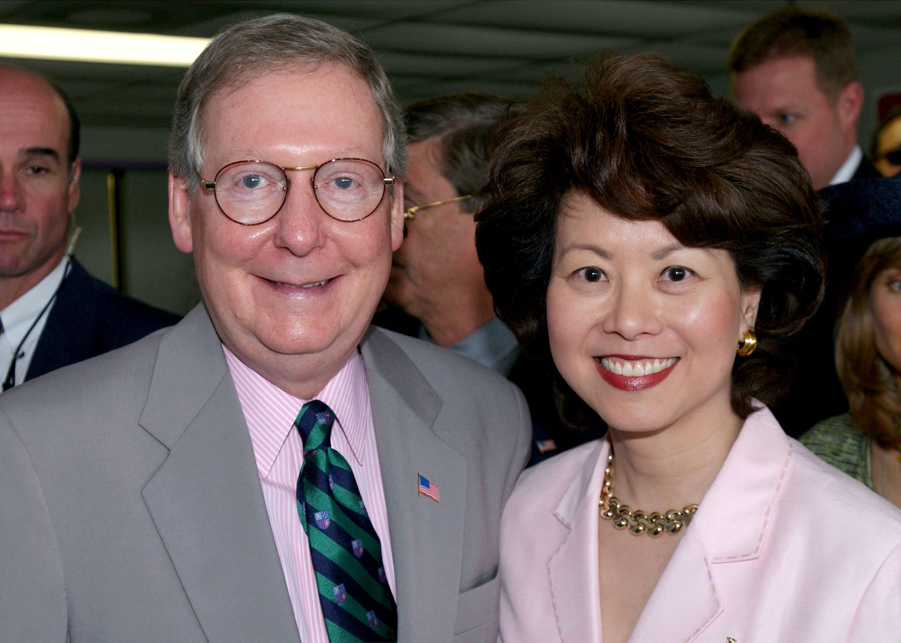 Mitch McConnell and Elaine Chao.