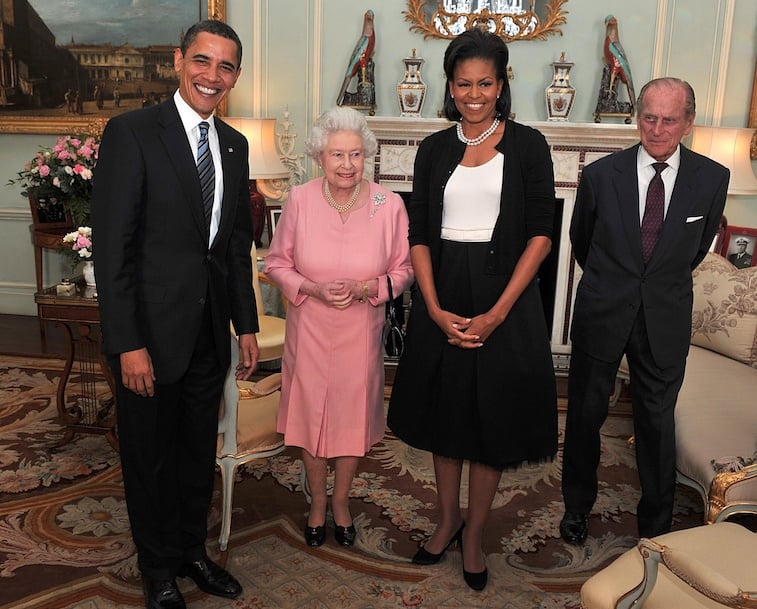 Michelle Obama and Queen Elizabeth II