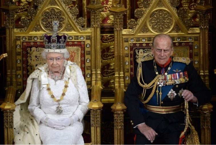 La reina Isabel II y el príncipe Felipe