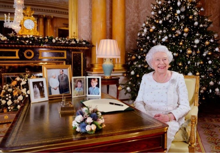 Queen Elizabeth at Christmas