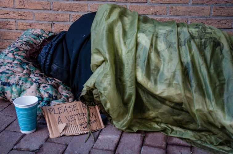 Homeless veteran