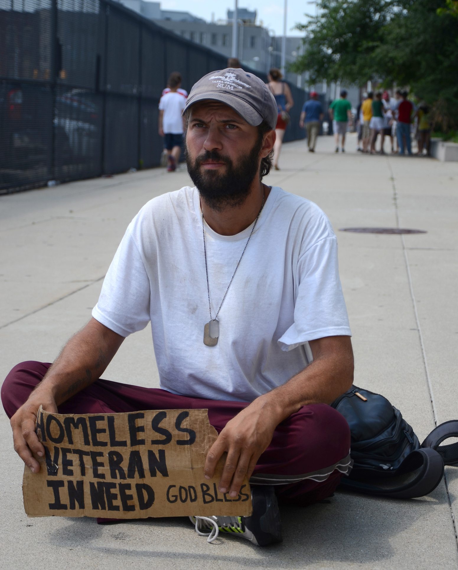 Homeless veteran