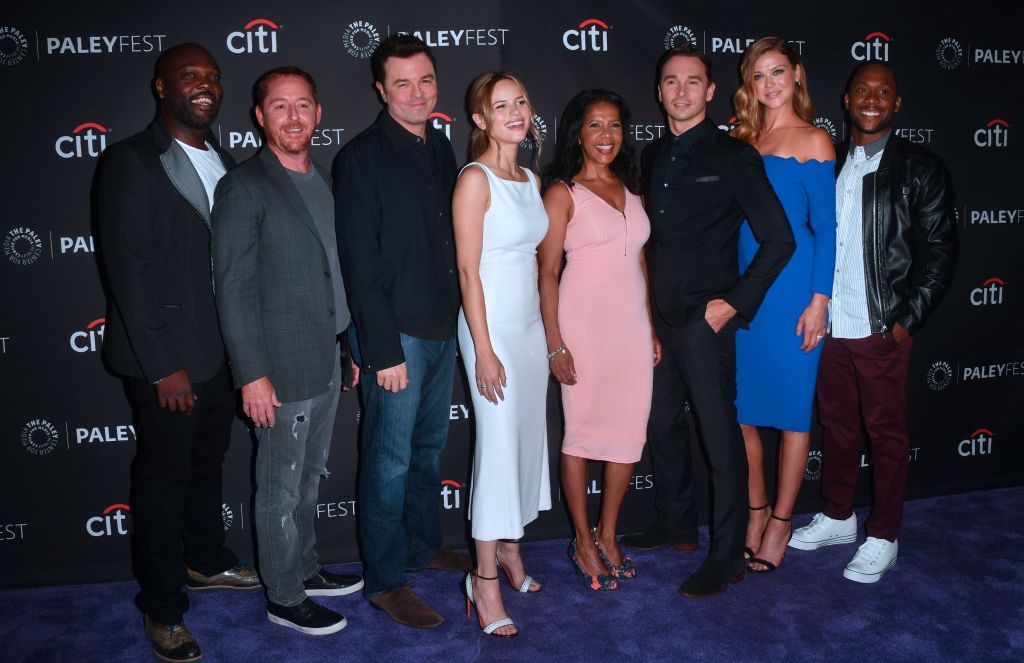 The cast of the TV show The Orville in 2017.
