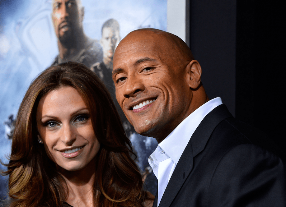 Dwayne Johnson and Lauren Hashian