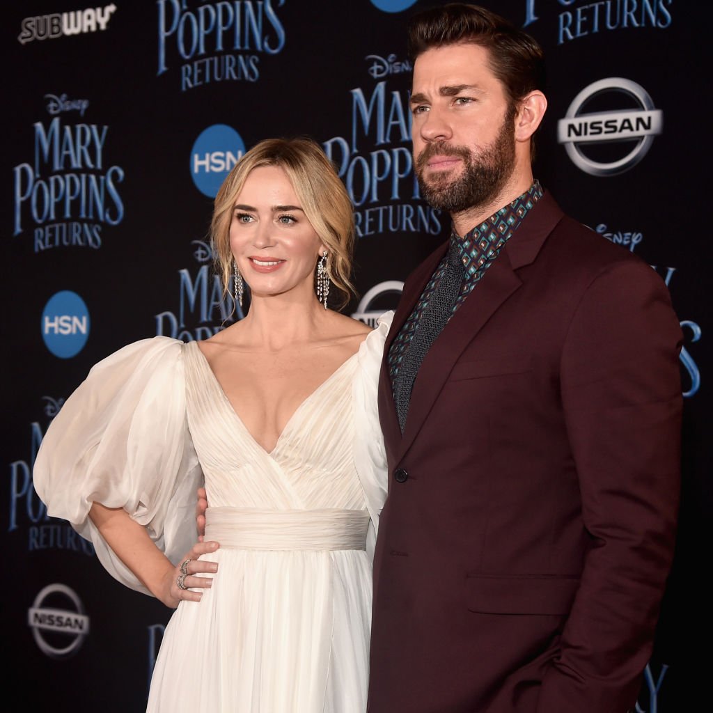 John Krasinski (L) and Emily Blunt attend Disney's 'Mary Poppins Returns' World Premiere at the Dolby Theatre on November 29, 2018 in Hollywood, California. 