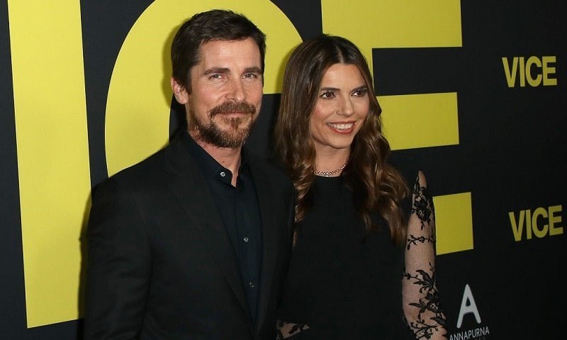 Christian Bale and Sibi Blazic, Bale's wife, at the premiere of 'Vice' in Beverly Hill on December 11 2018