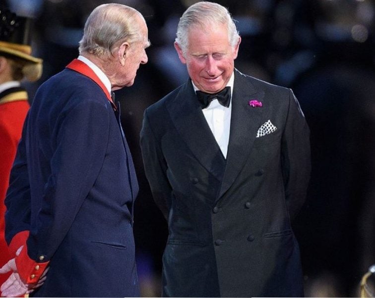 Prince Philip and Prince Charles