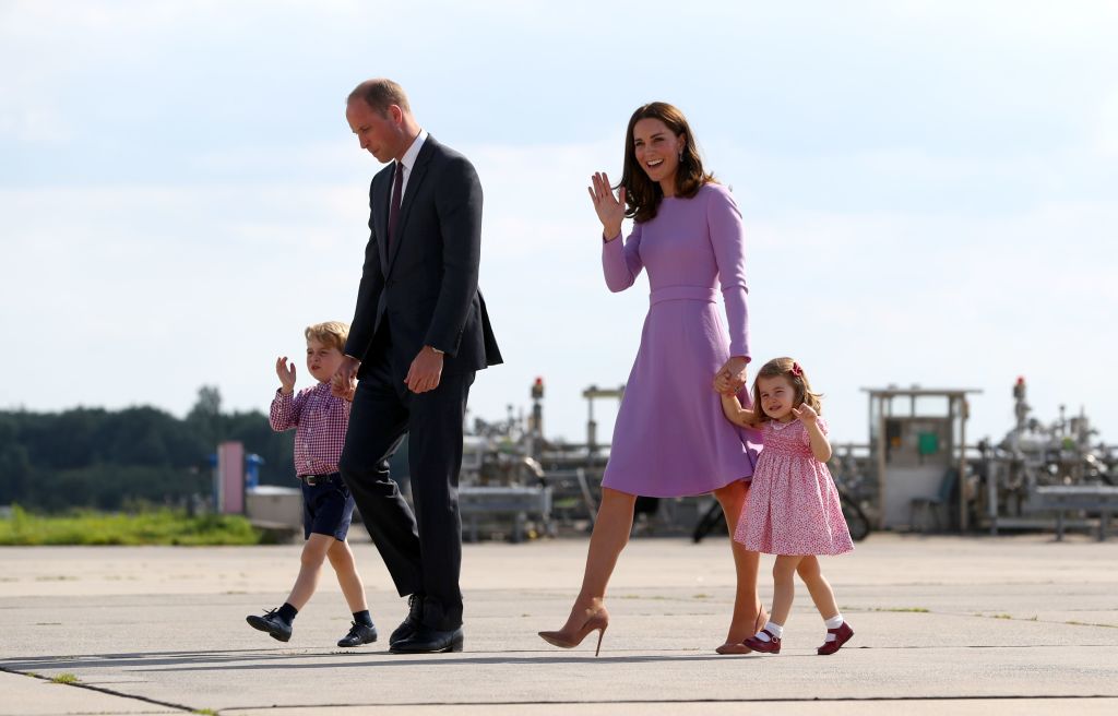 Prince William and Kate Middleton with Prince George and Princess Charlotte