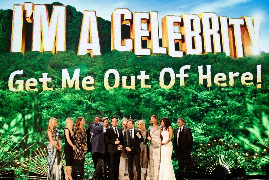 Cast of I'm a Celebrity... Get Me Out of Here Anthony McPartlin (L) and Declan Donnelly and the cast of "I'm A Celebrity...Get Me Out Off Here!' win the award for Best Entertainment Program at the 21st National Television Awards at The O2 Arena on January 20, 2016 in London, England.