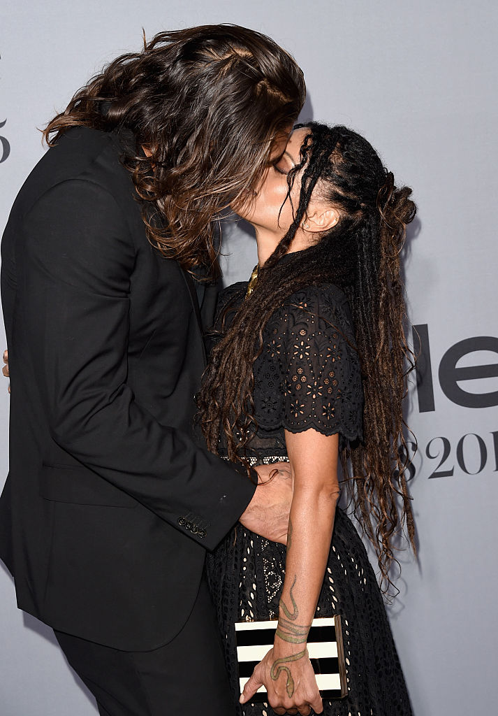Jason Momoa and Lisa Bonet attend the InStyle Awards at Getty Center on October 26, 2015 in Los Angeles, California.