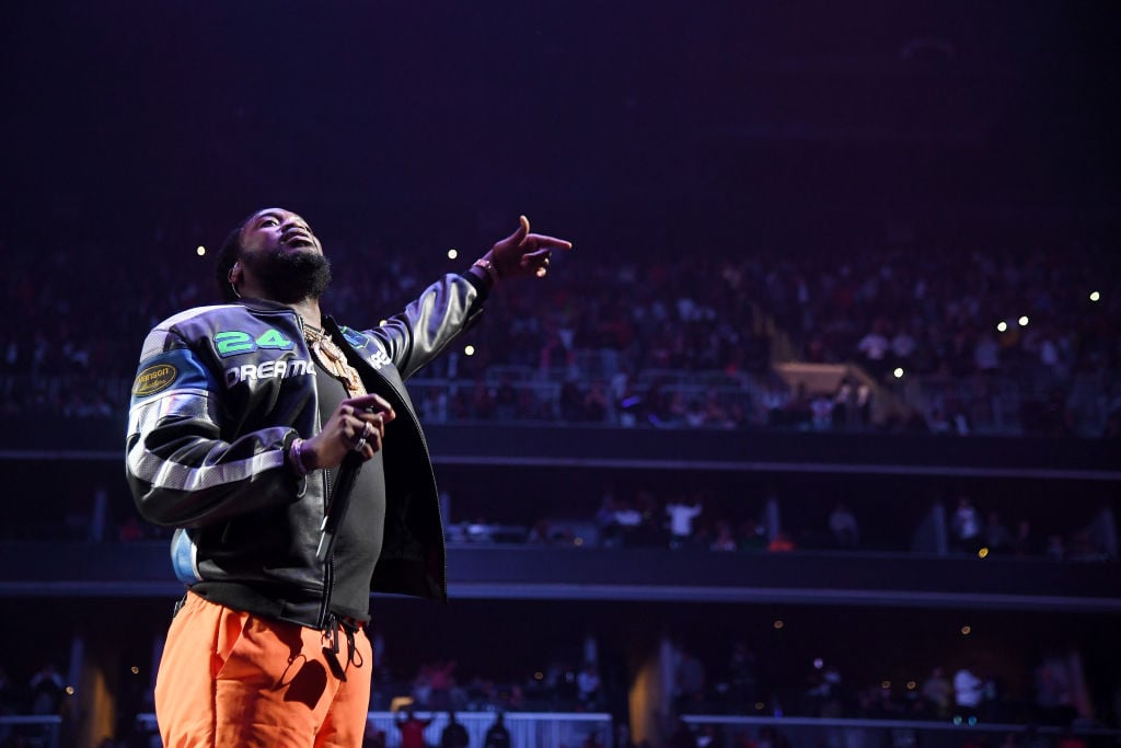 Meek Mill performs onstage during the 4th Annual TIDAL X: Brooklyn at Barclays Center of Brooklyn on October 23, 2018 in New York City.
