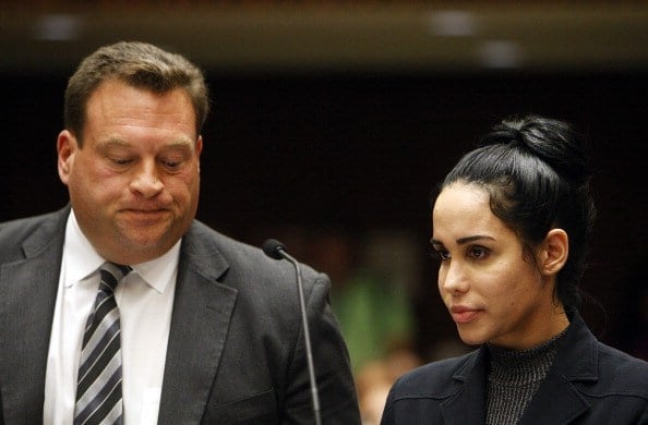 Nadya Suleman Nadya Suleman, also known as "Octomom", appears in Superior Court with her attorney Arthur J. La Cilento for arraignment January 17, 2014 in Los Angeles, California. Suleman was charged with receiving $16,481 in welfare payments illegally.