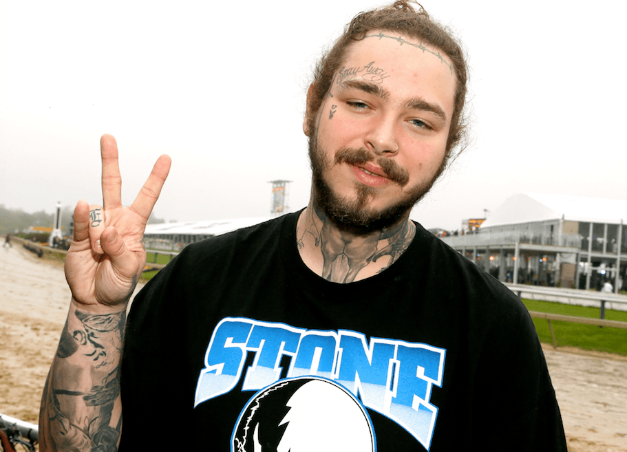 Post Malone posing for the camera