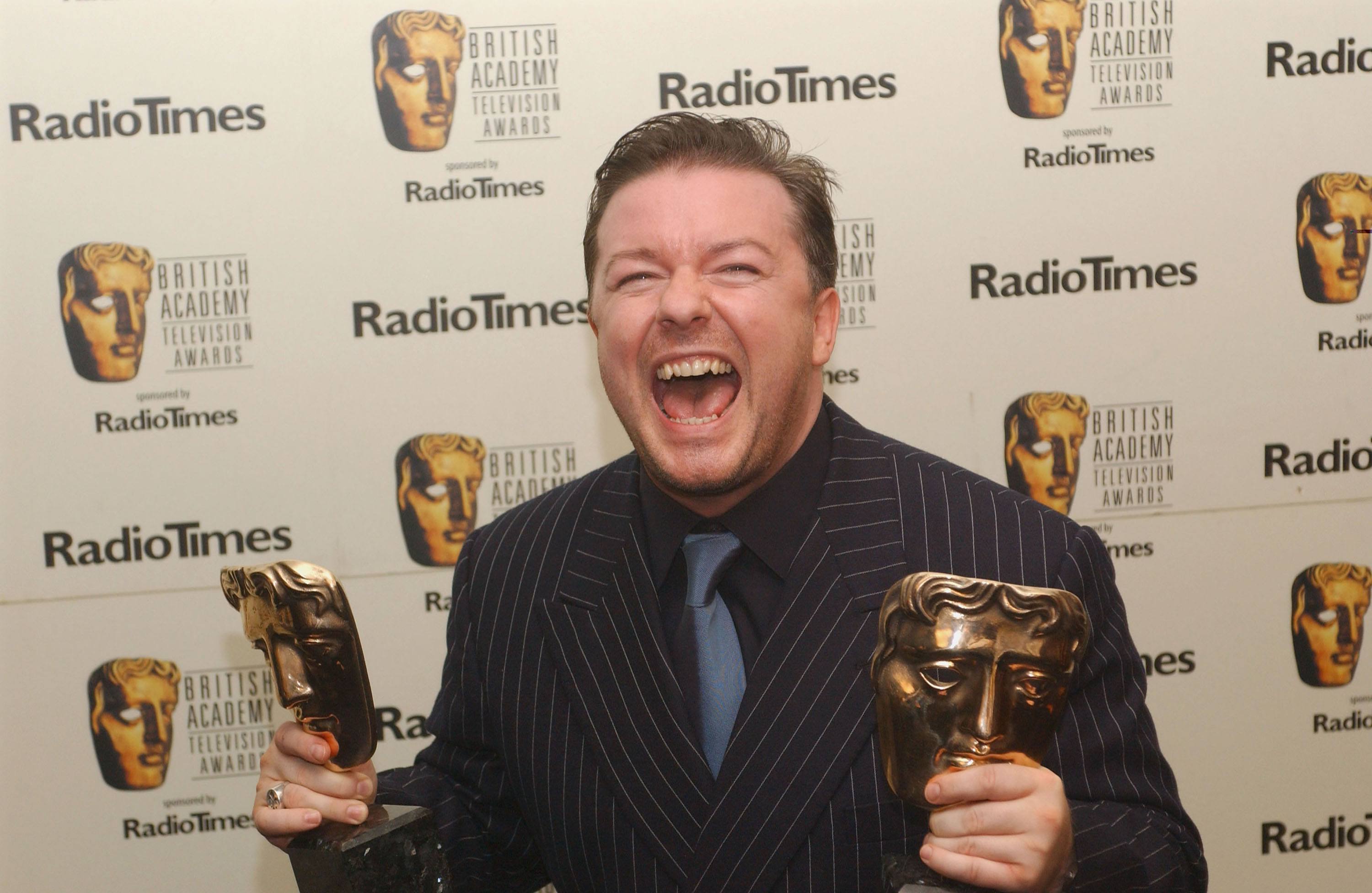 Ricky Gervais at the The British Academy Television Awards in 2004