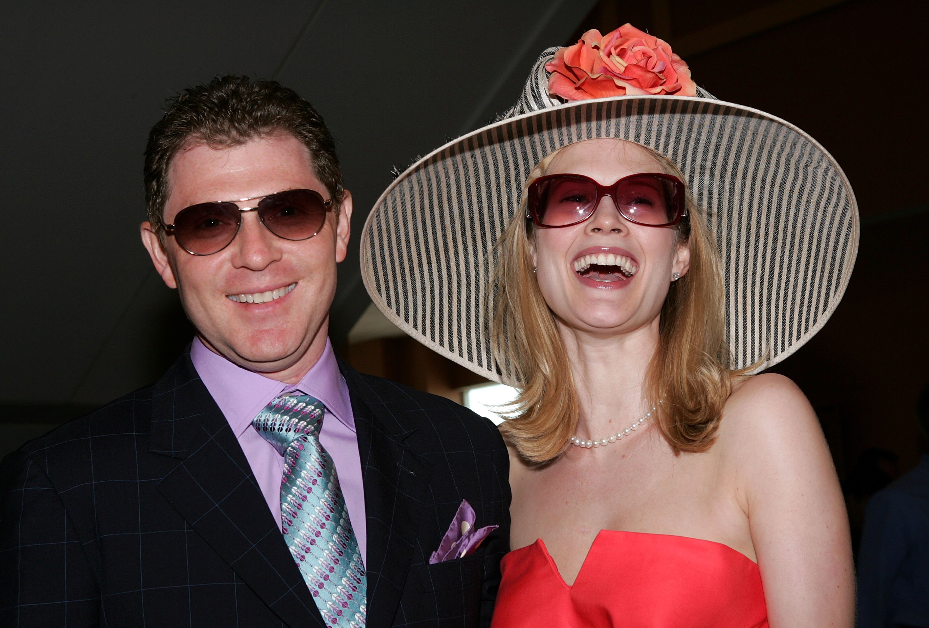Bobby Flay and actress Stephanie March attend the 132nd Kentucky Derby