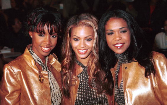 Kelly Rowland, Beyonce Knowles, and Michelle Williams of the group "Destiny's Child