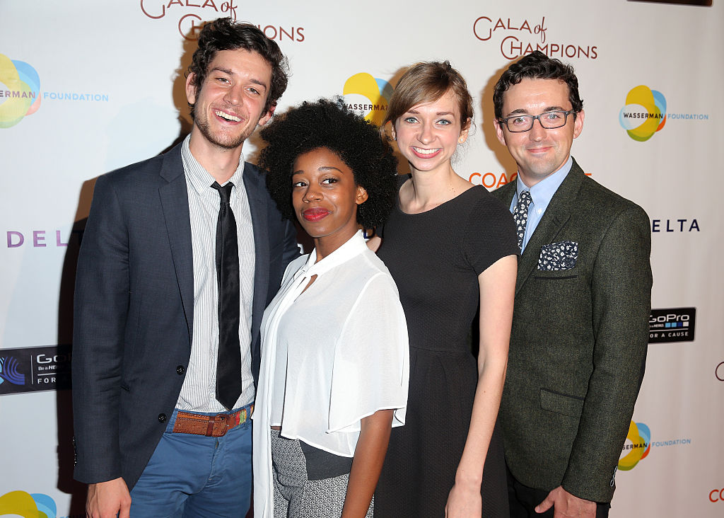 Diona Reasonover (second from left) and Clipped co-stars Mike Castle, Lauren Lapkus and Matt Cook