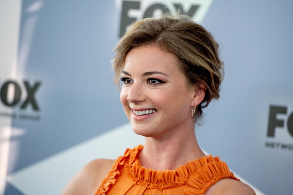 Emily VanCamp Emily VanCamp attends the 2018 Fox Network Upfront at Wollman Rink, Central Park on May 14, 2018 in New York City.