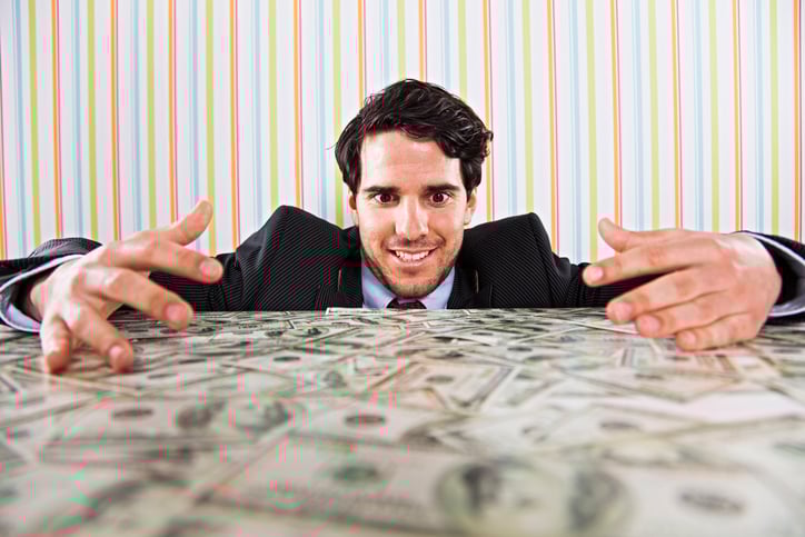 Businessman with money