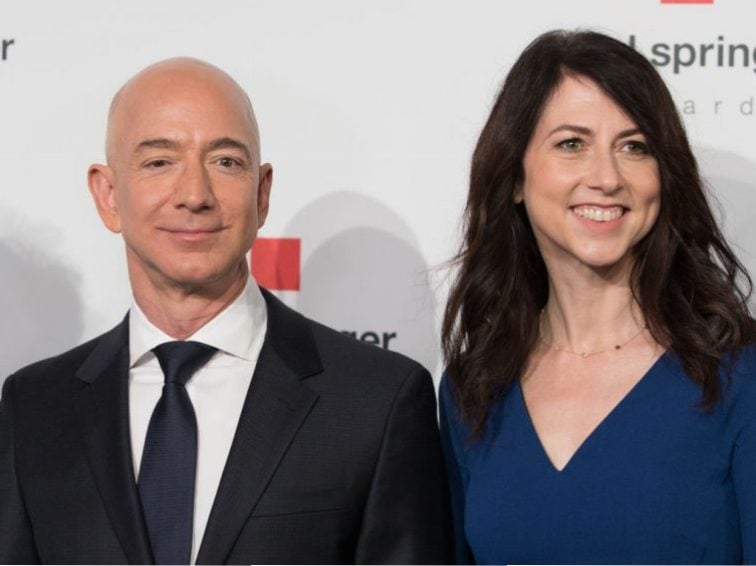 Amazon CEO Jeff Bezos and MacKenzie Bezos