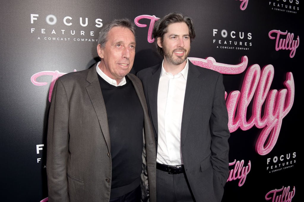 Jason Reitman with dad Ivan Reitman in 2018.