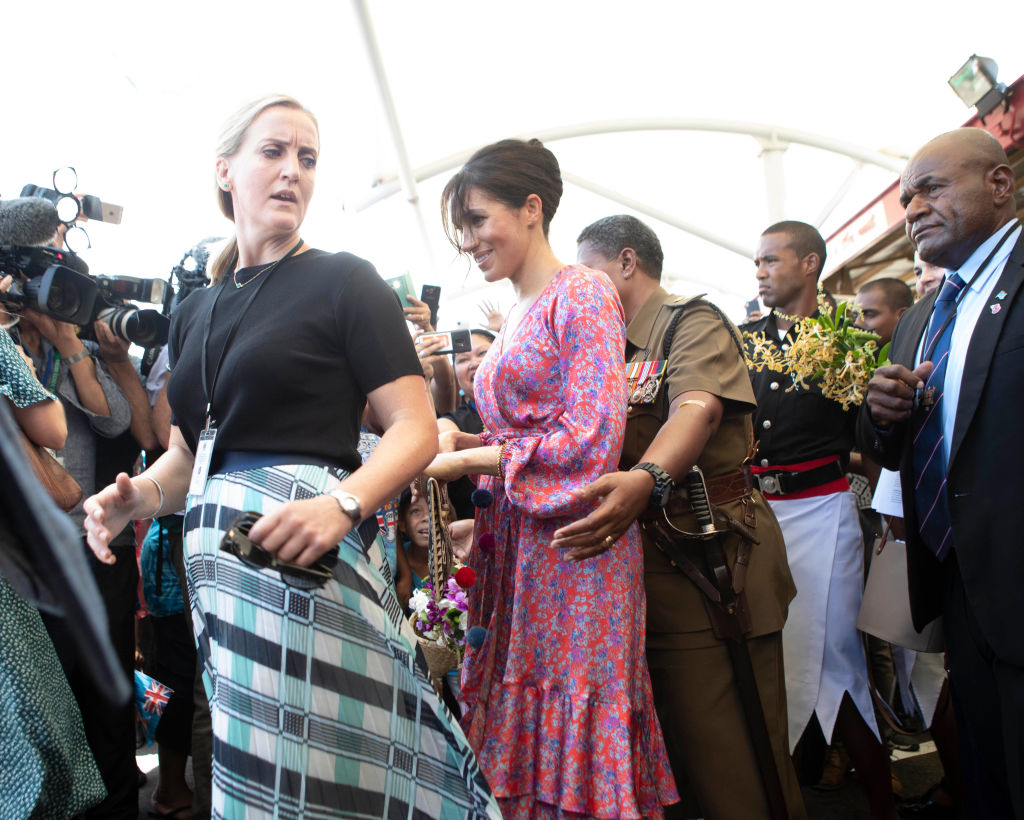 Meghan, Duchess of Sussex, visits a market in Suva, Fiji