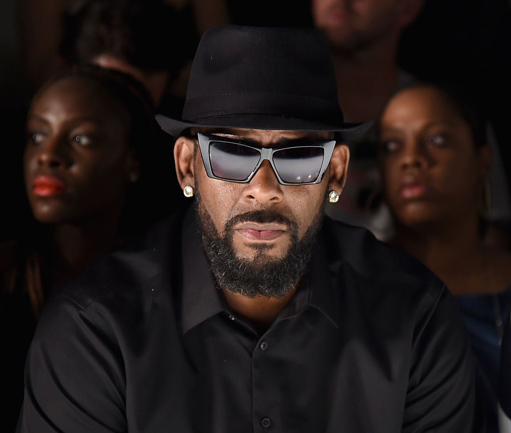 Singer R. Kelly attends the Ovadia & Sons front row during New York Fashion Week: Men's S/S 2016 at Skylight Clarkson Sq on July 14, 2015 in New York City.