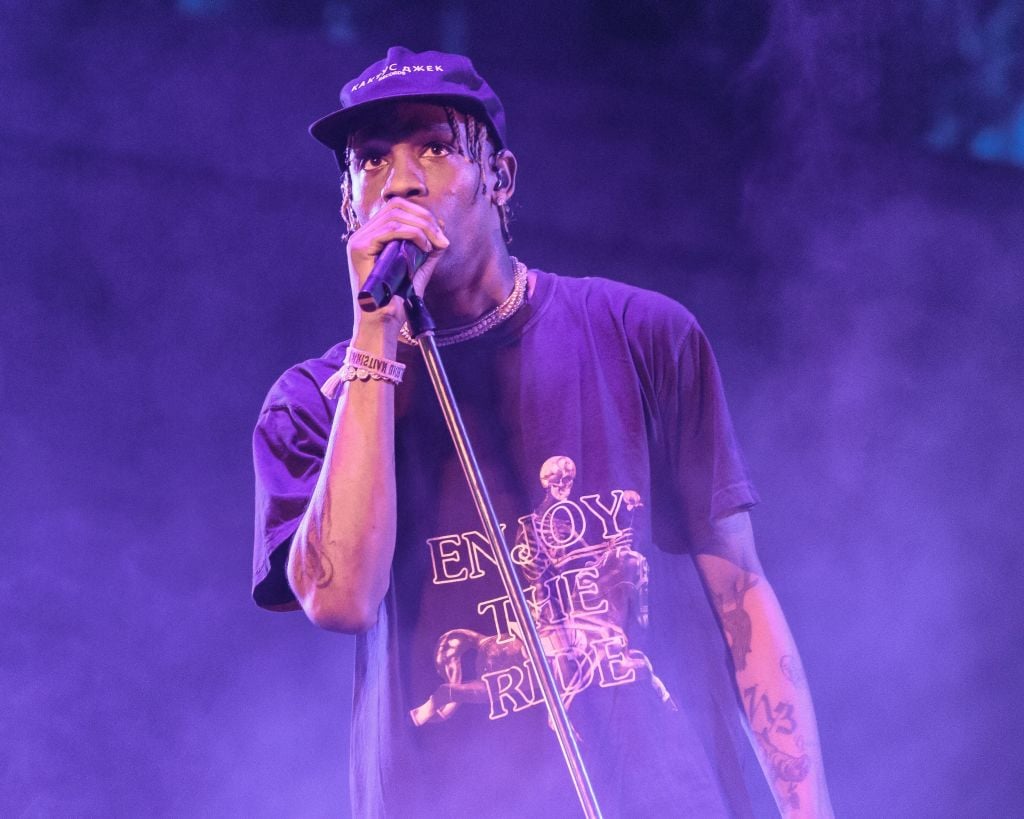 Travis Scott performs onstage at the ACL Music Festival at Zilker Park in Austin on October 7, 2018 