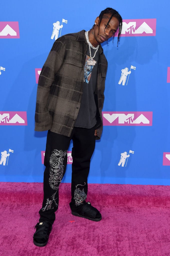 Travis Scott attends the 2018 MTV Video Music Awards at Radio City Music Hall on August 20, 2018 in New York City. 